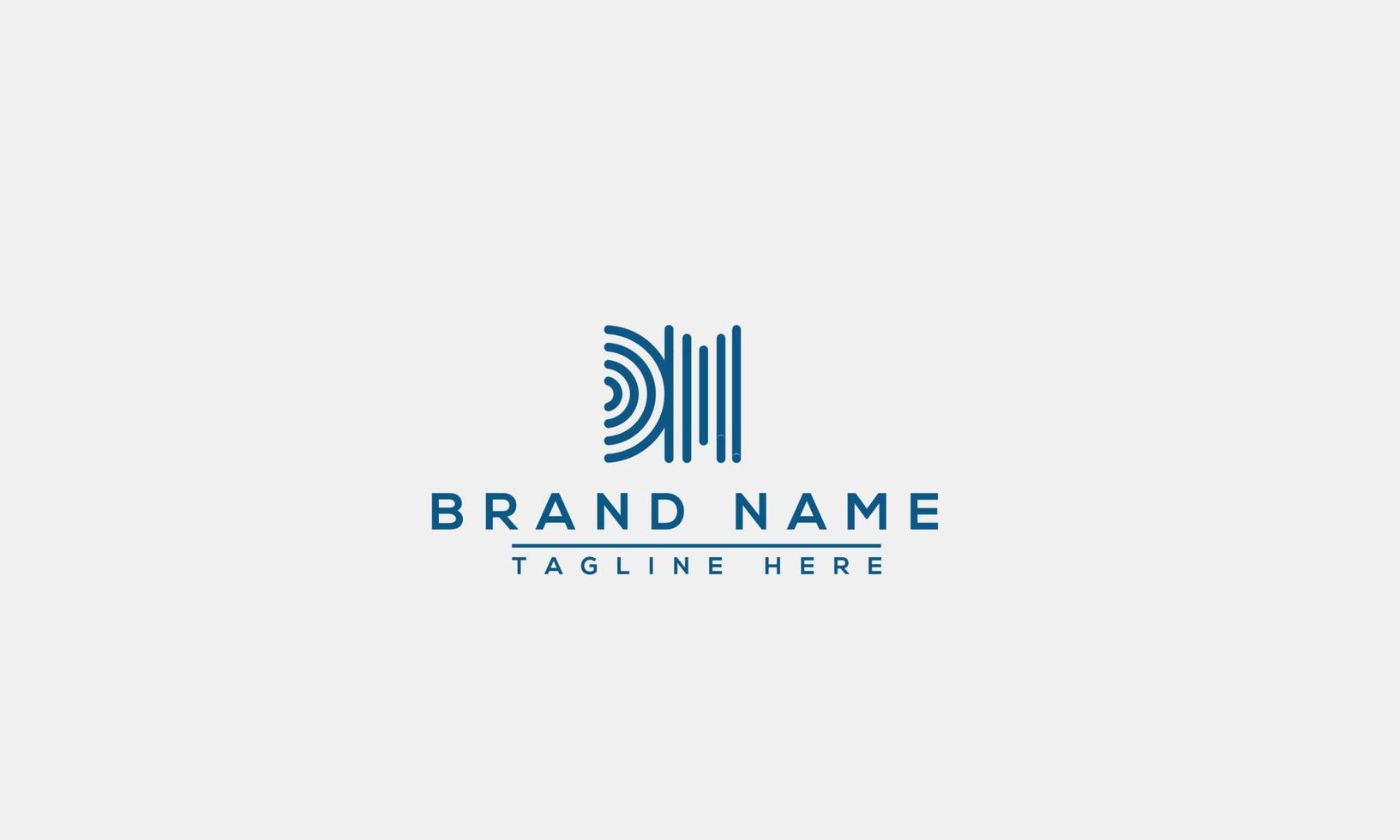 DM Logo Design Template Vector Graphic Branding Element.