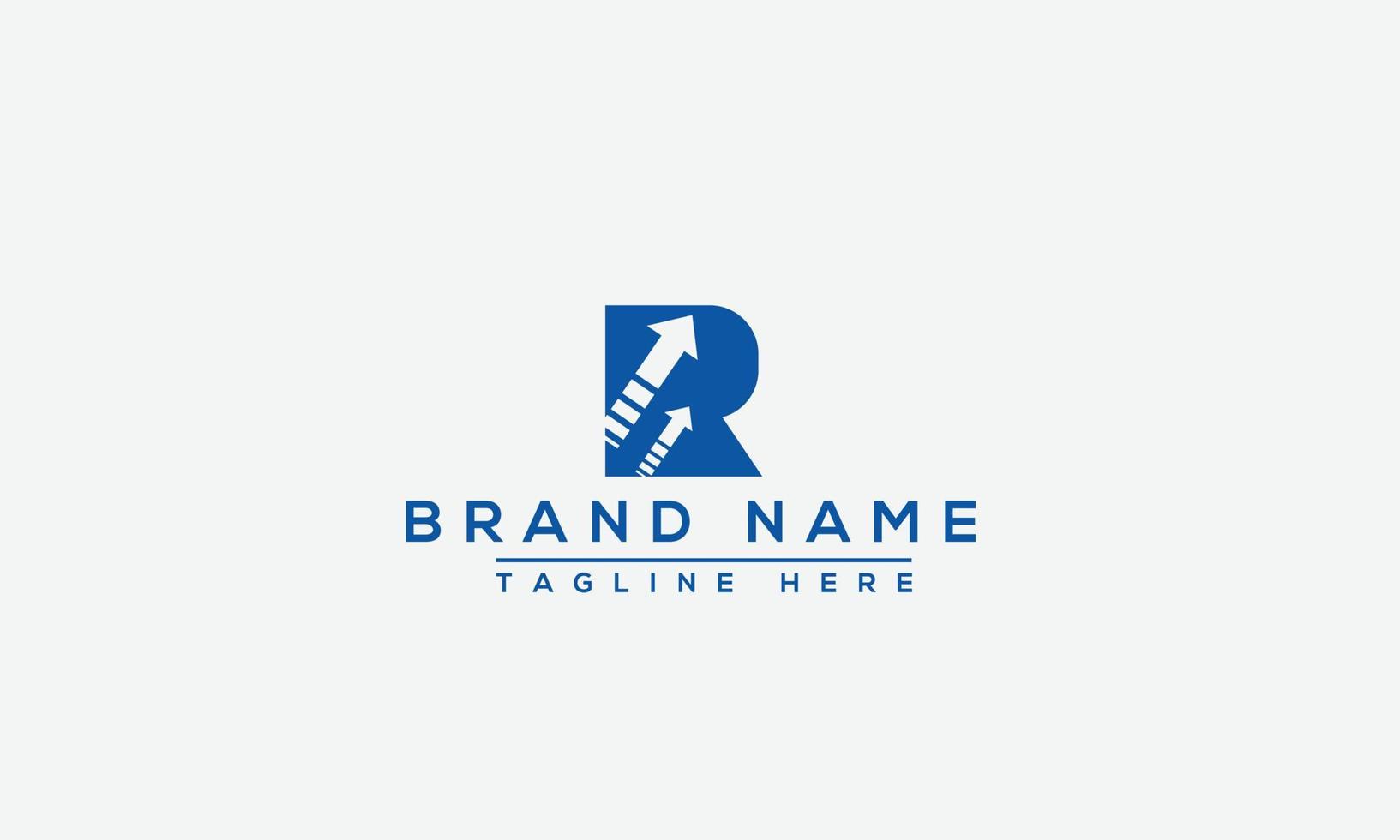 R Logo Design Template Vector Graphic Branding Element.