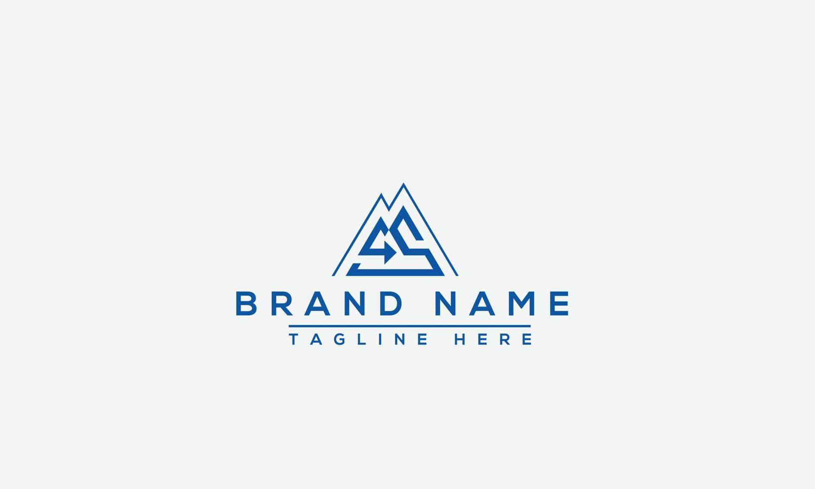 CS Logo Design Template Vector Graphic Branding Element.