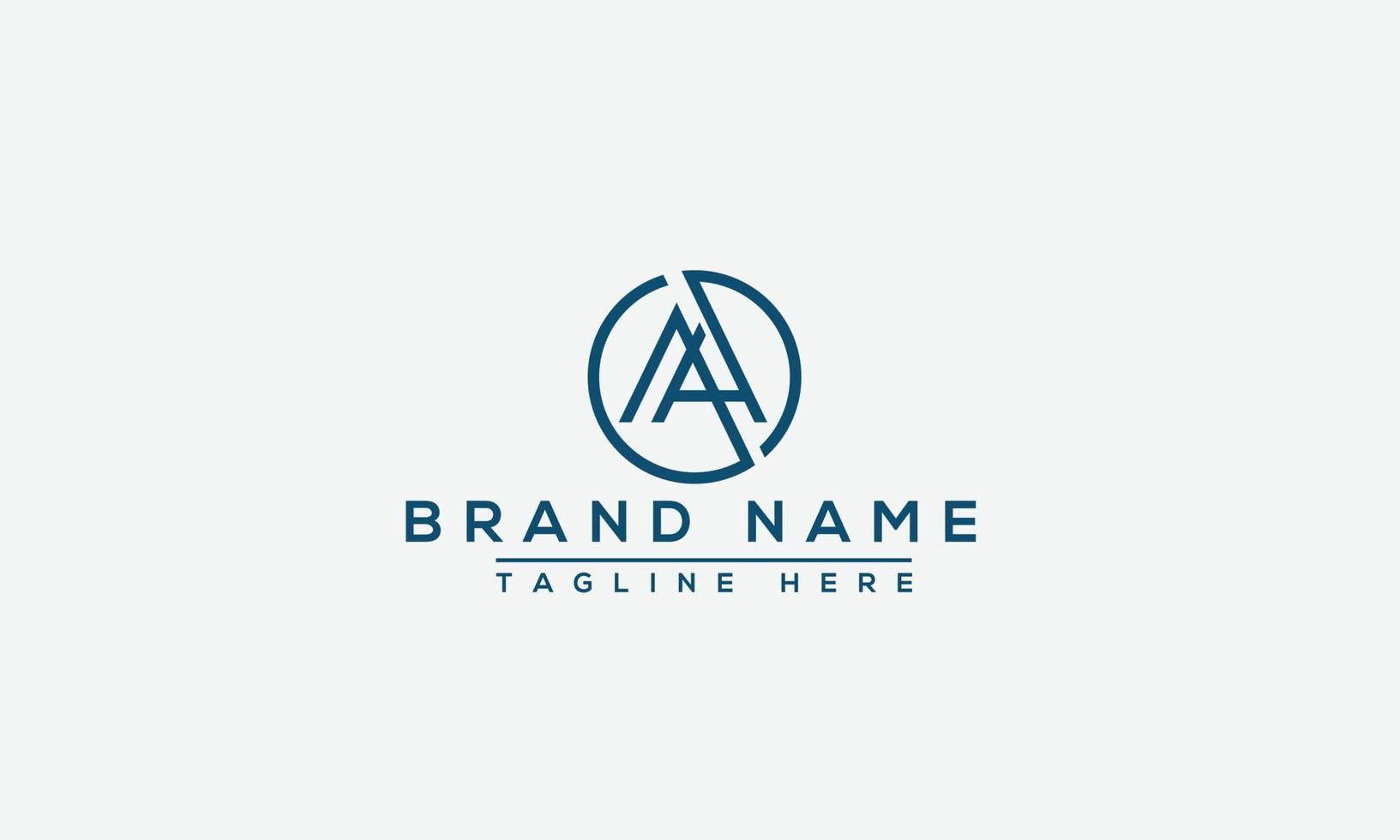 AA Logo Design Template Vector Graphic Branding Element.