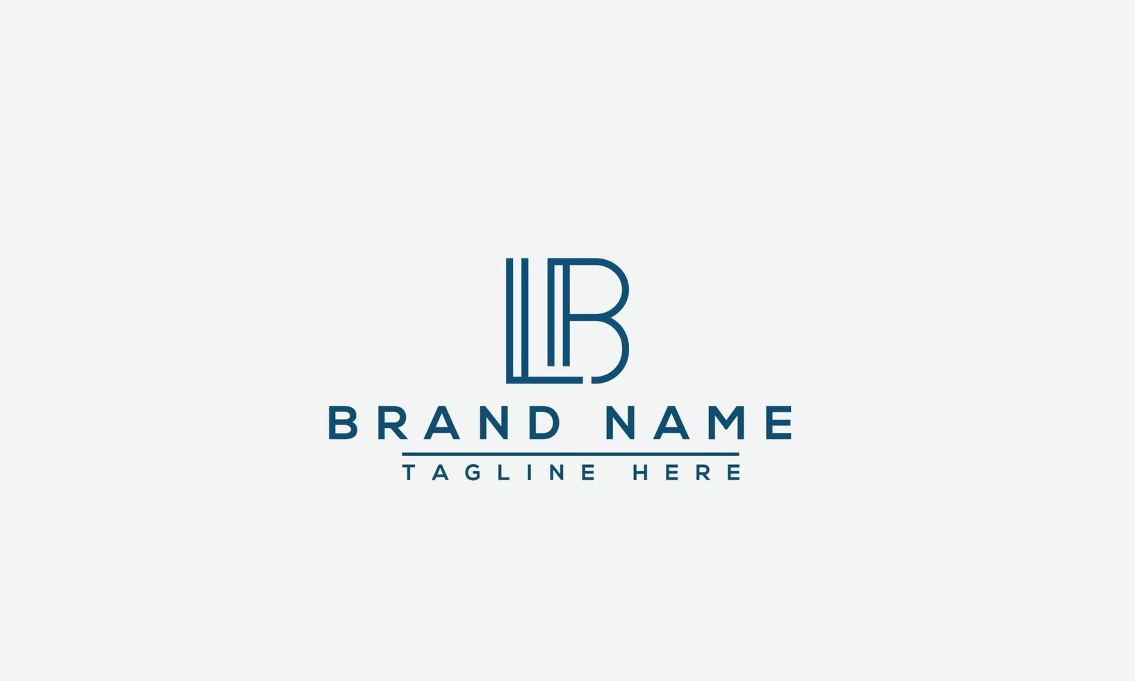 LB Logo Design Template Vector Graphic Branding Element.