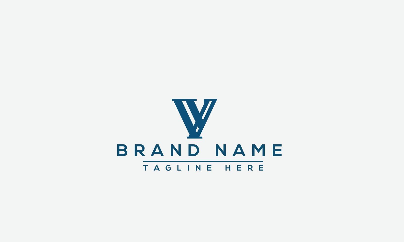 VV Logo Design Template Vector Graphic Branding Element.