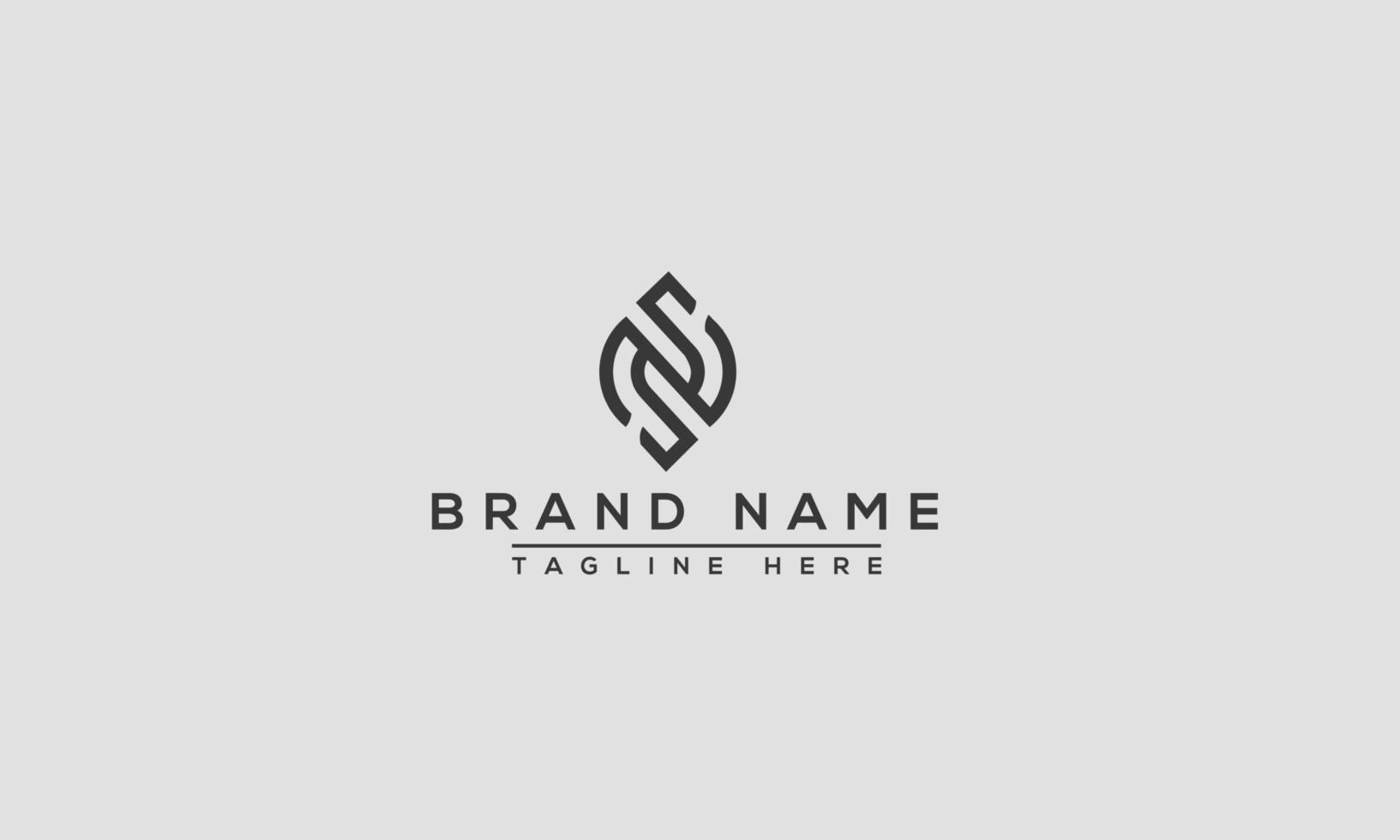 NS Logo Design Template Vector Graphic Branding Element.