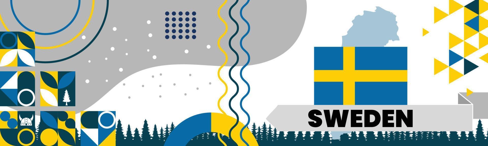Sweden National Banner vector