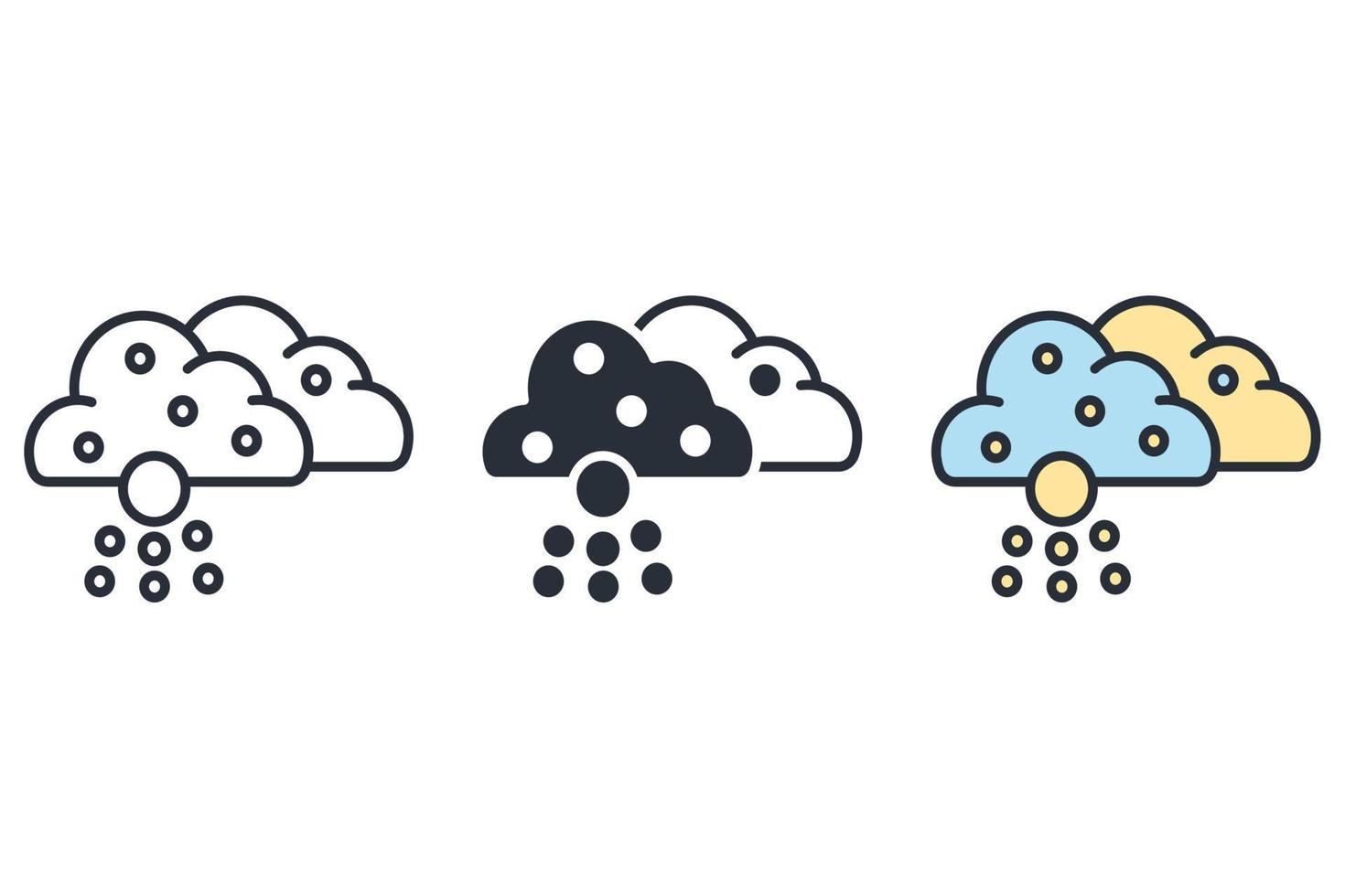 iconos de otoño símbolo elementos vectoriales para web infográfico vector