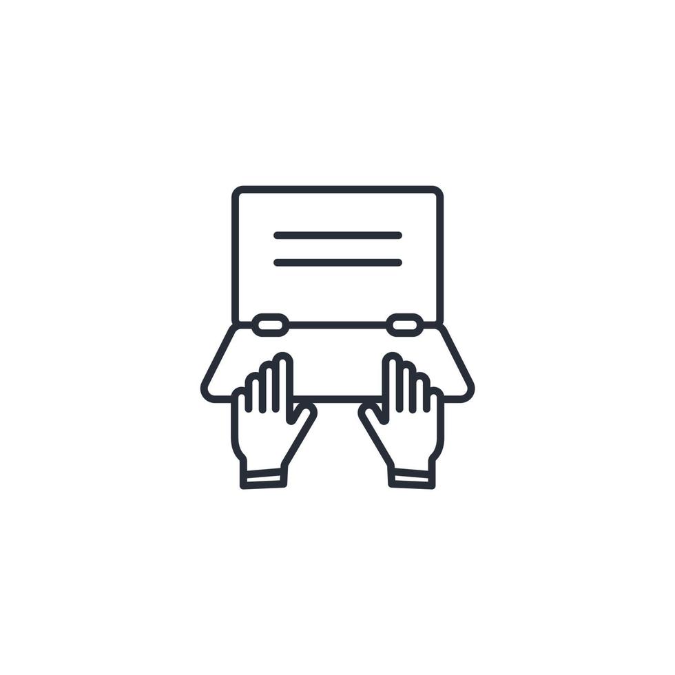 Typing icons  symbol vector elements for infographic web