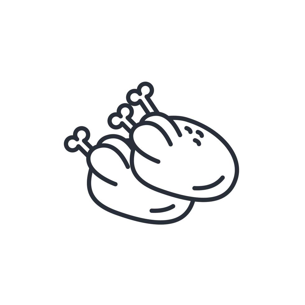 Chicken icons  symbol vector elements for infographic web