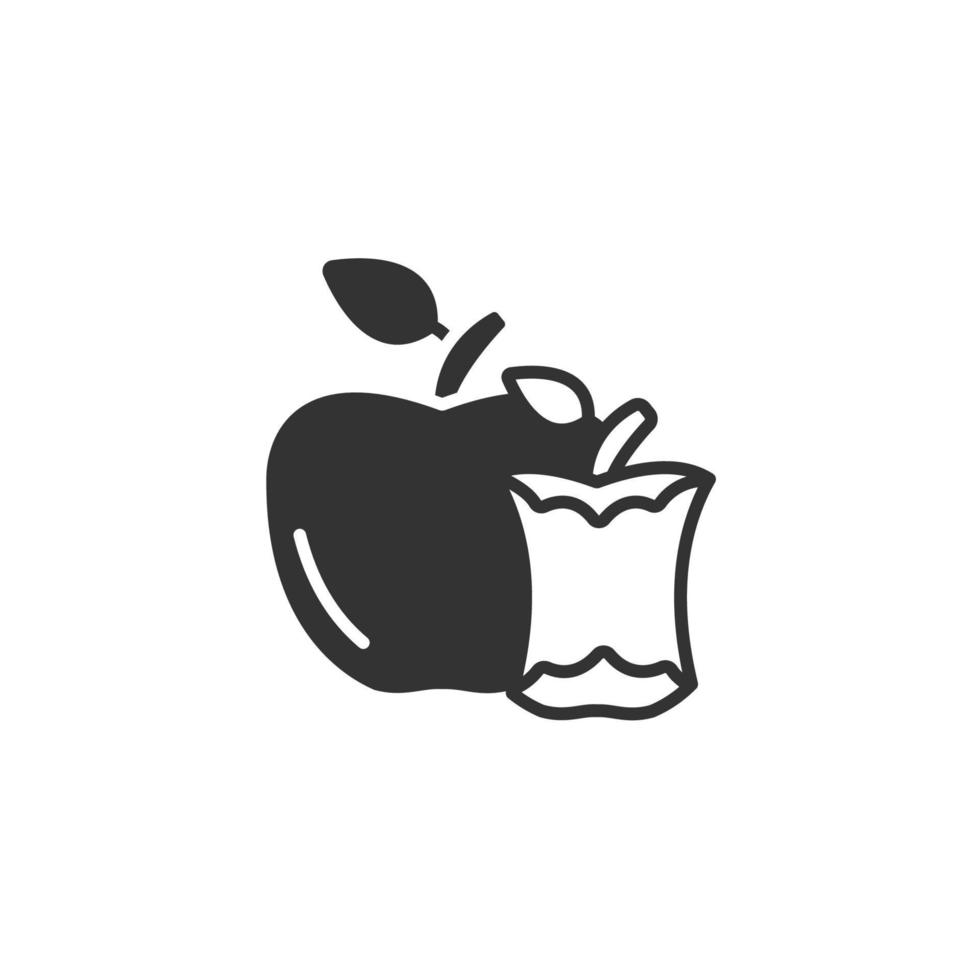 Bite apple icons  symbol vector elements for infographic web