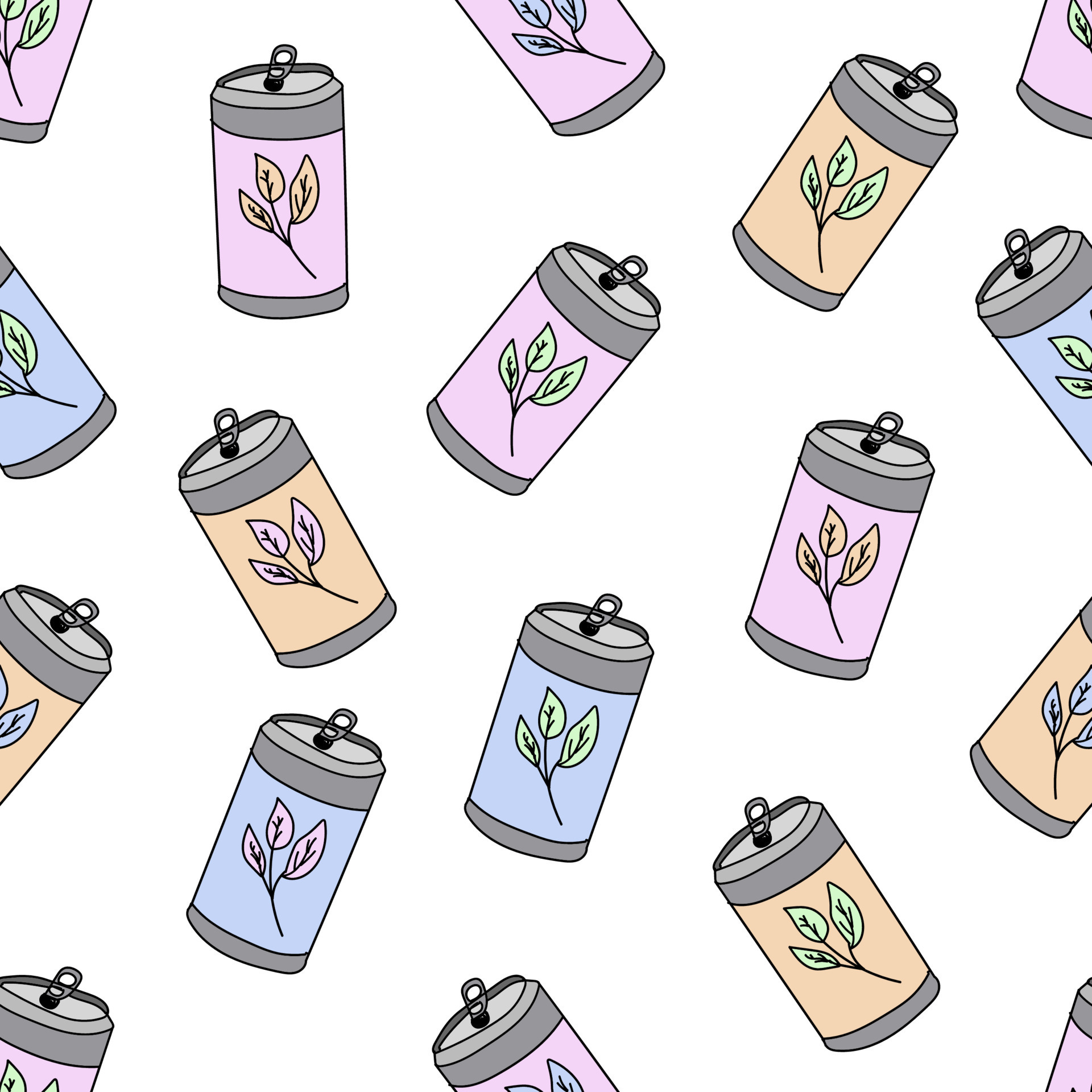 Seamless pattern with colored soda. Modern design for printing on ...