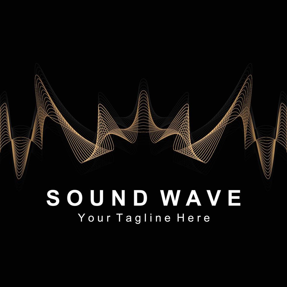 Sound waves vector illustration