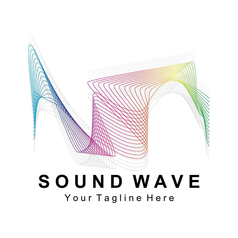 Sound waves vector illustration