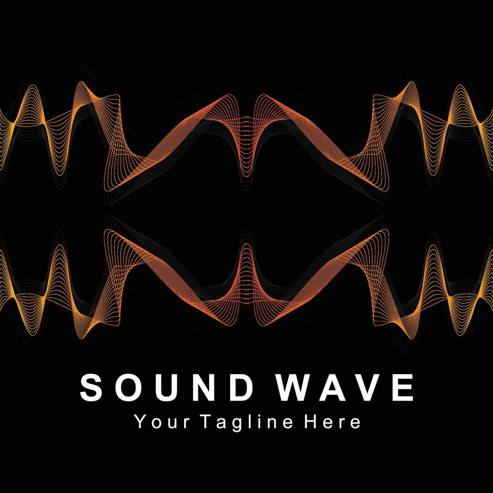 Sound waves vector illustration