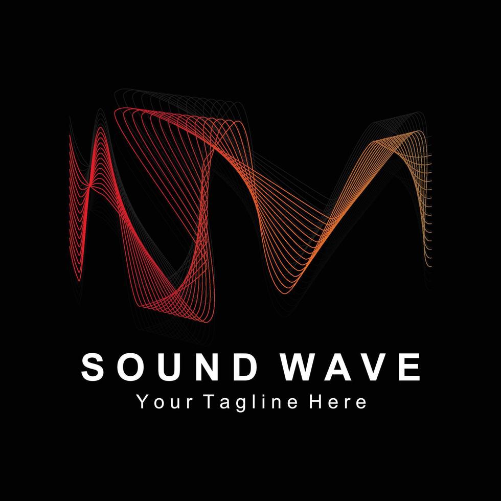 Sound waves vector illustration