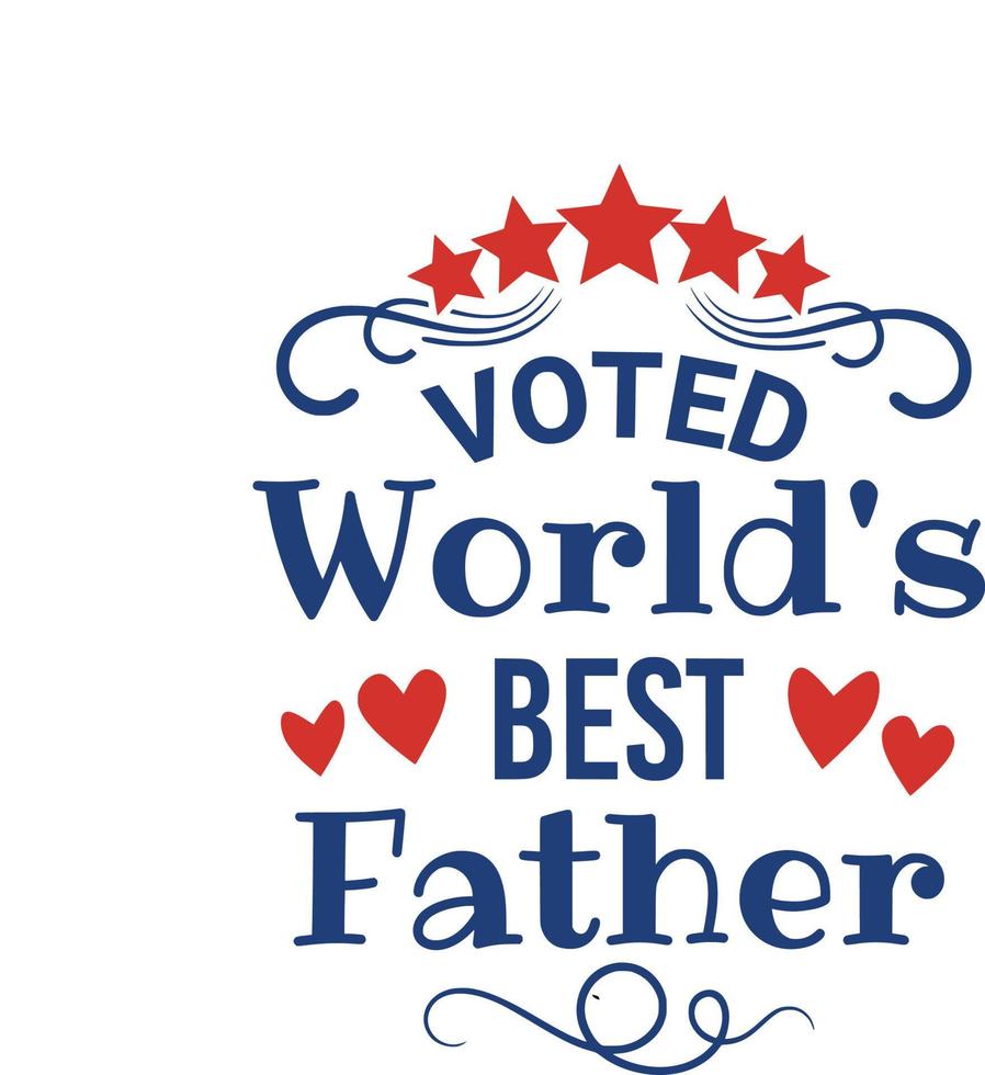 Father Dad Print vector