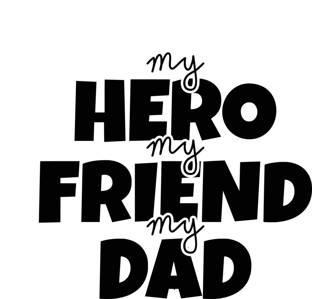 Father Dad Print vector