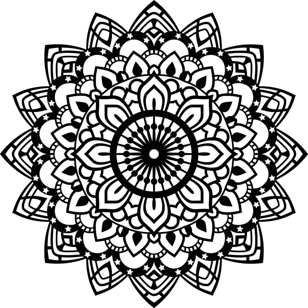 Mandala Print Background vector