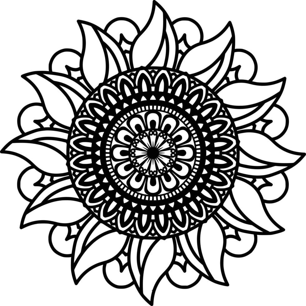 Mandala Print Background vector