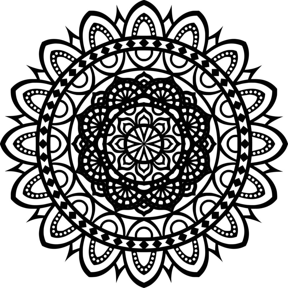 Mandala Print Background vector