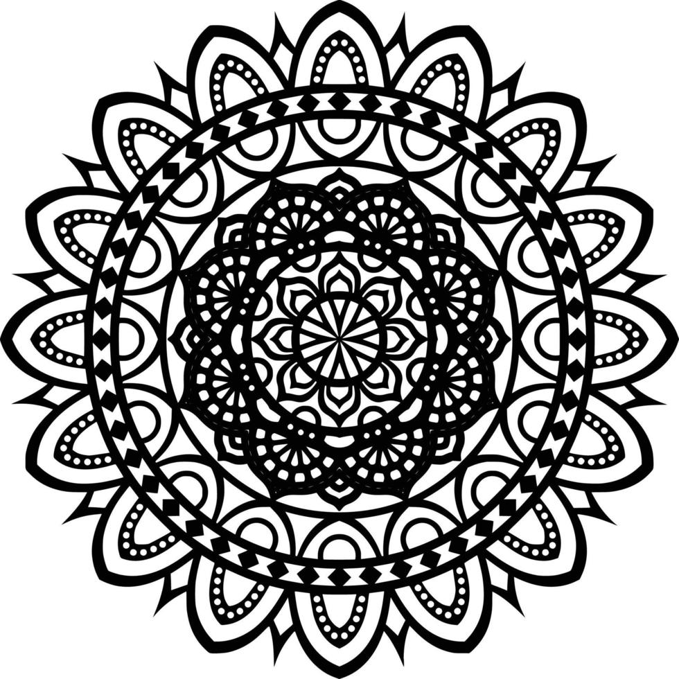 fondo estampado mandala vector