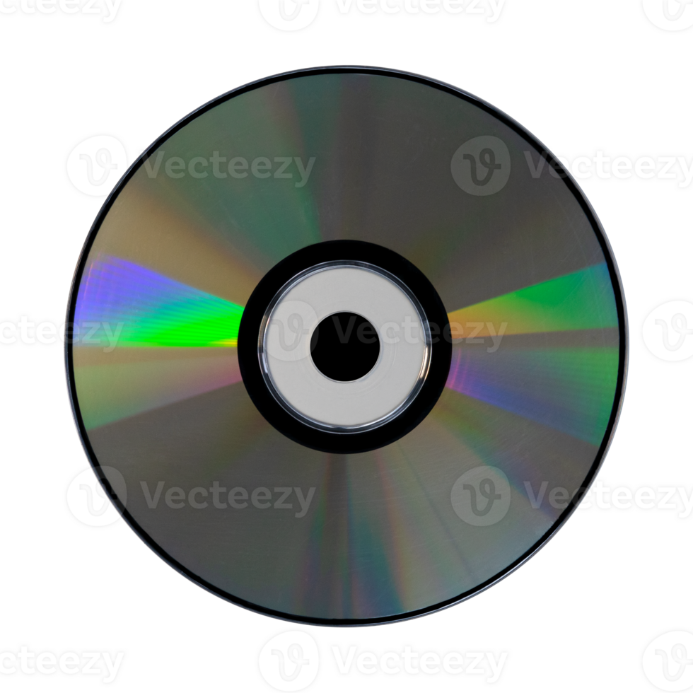 cassette discs with sparkling rainbow refrections for design elements png