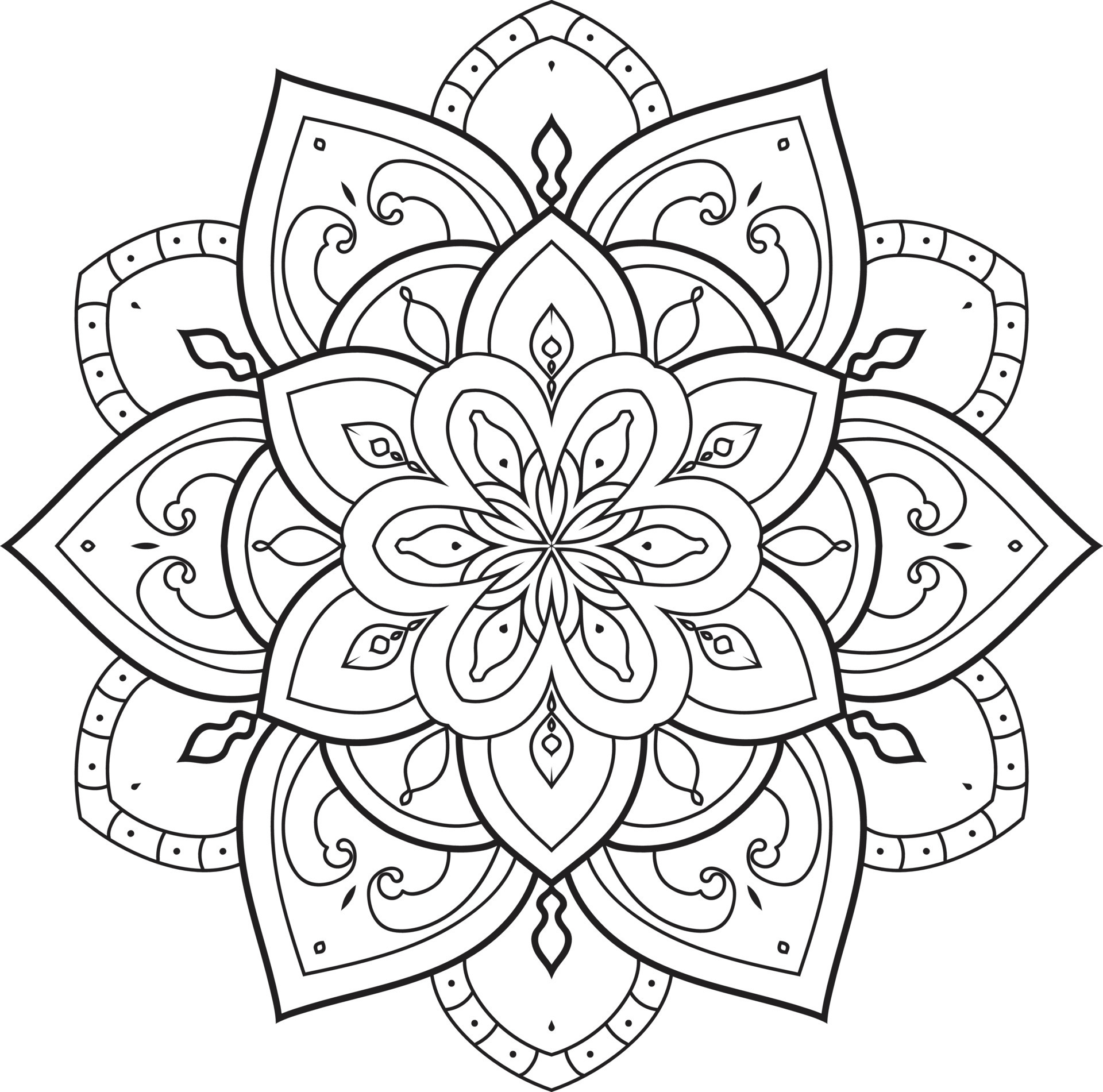 Mandala Free Vector 10948074 Vector Art at Vecteezy