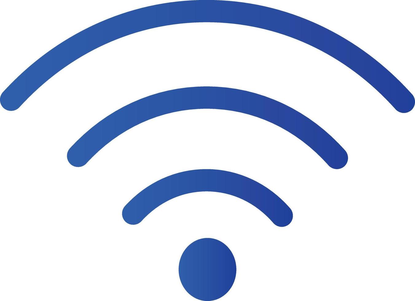 ilustración de vector de icono wifi azul