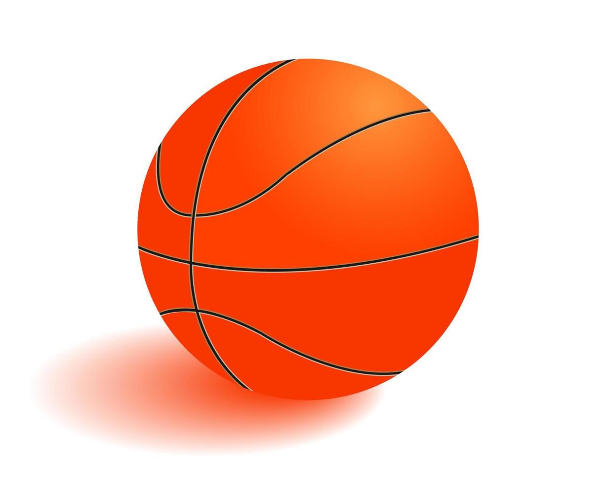 ball for basketball on a white background vector