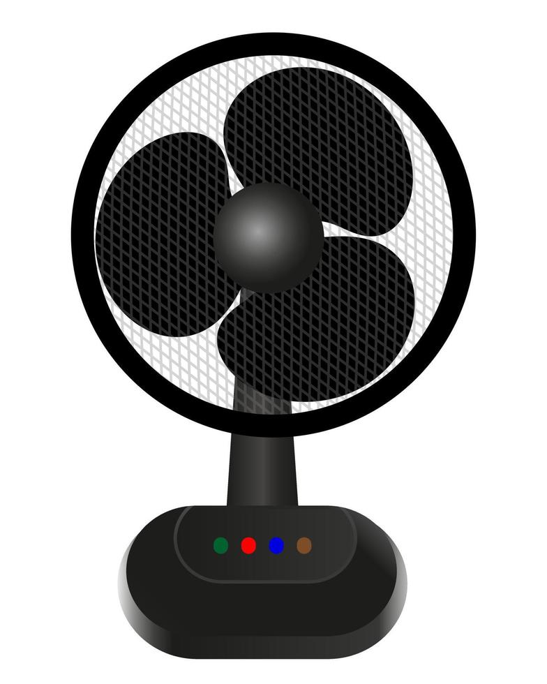fan for cooling the air on a white background vector