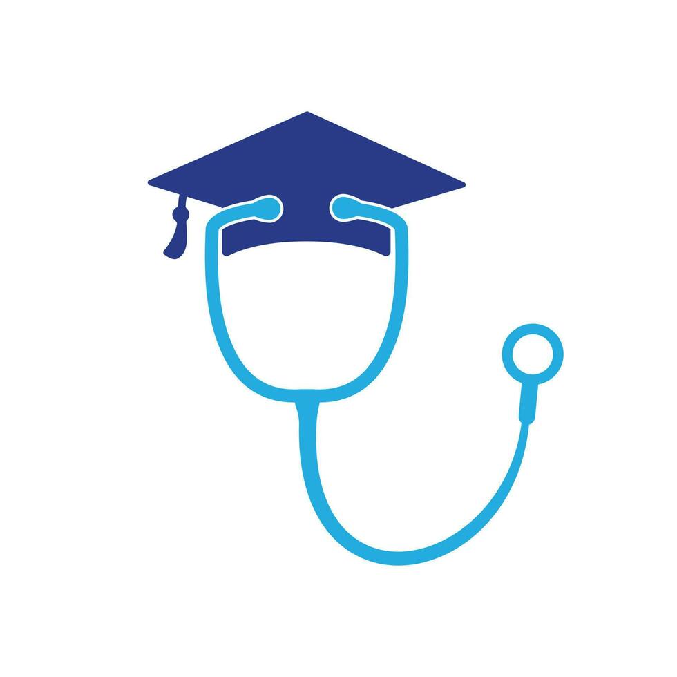 plantilla de logotipo de vector de estudiante de medicina.