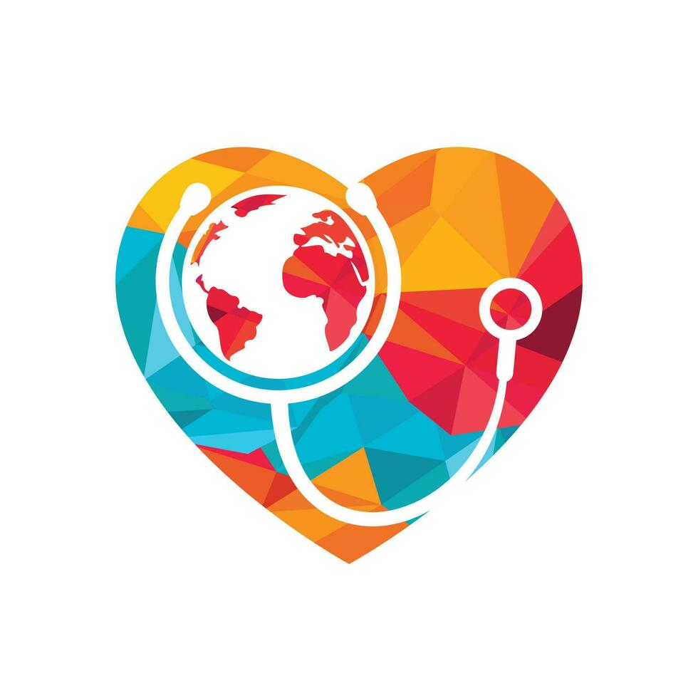 World care vector logo template.