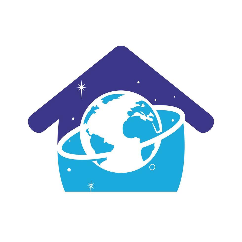 Planet vector logo design template. Space logo design concept.