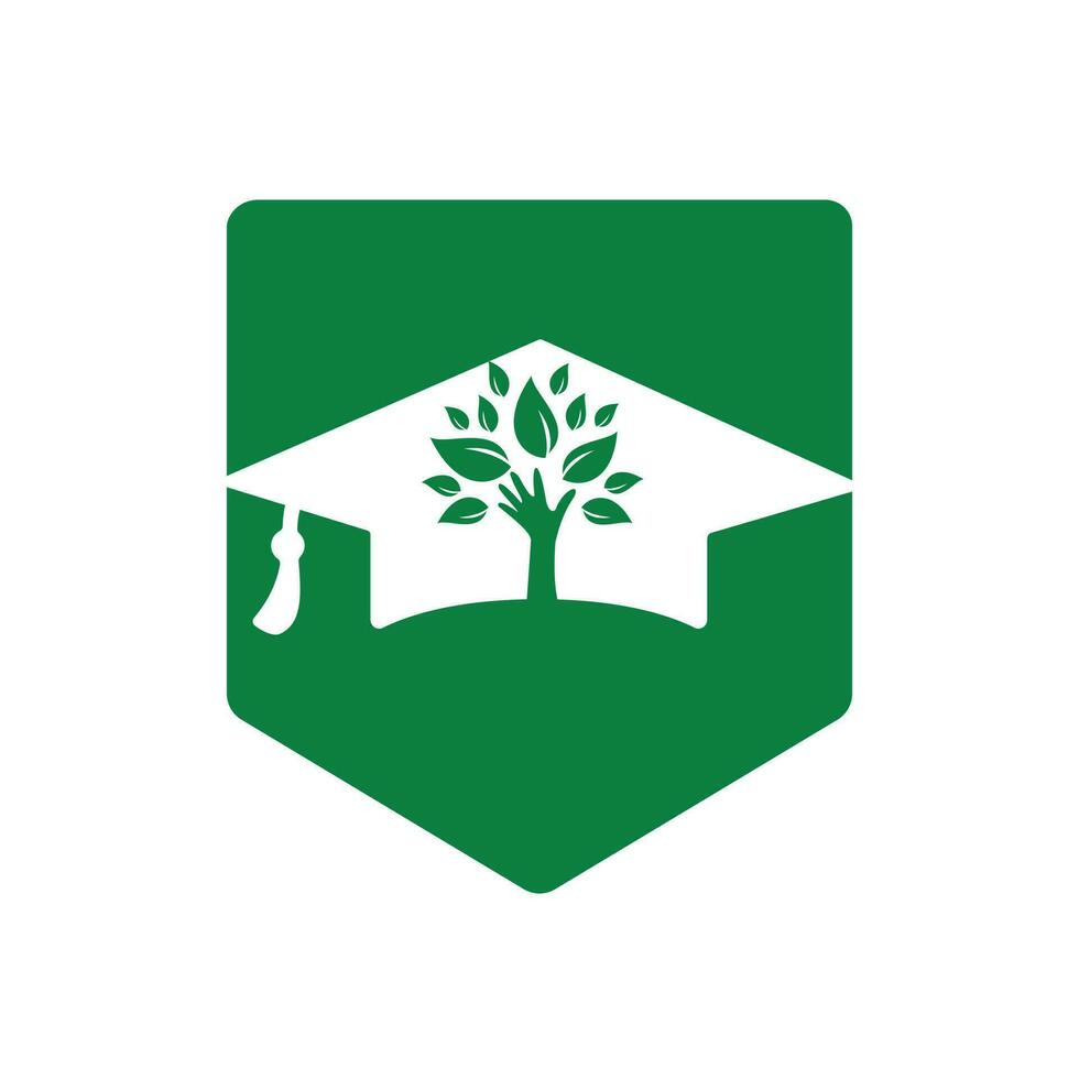Education insurance and support logo concept. vector