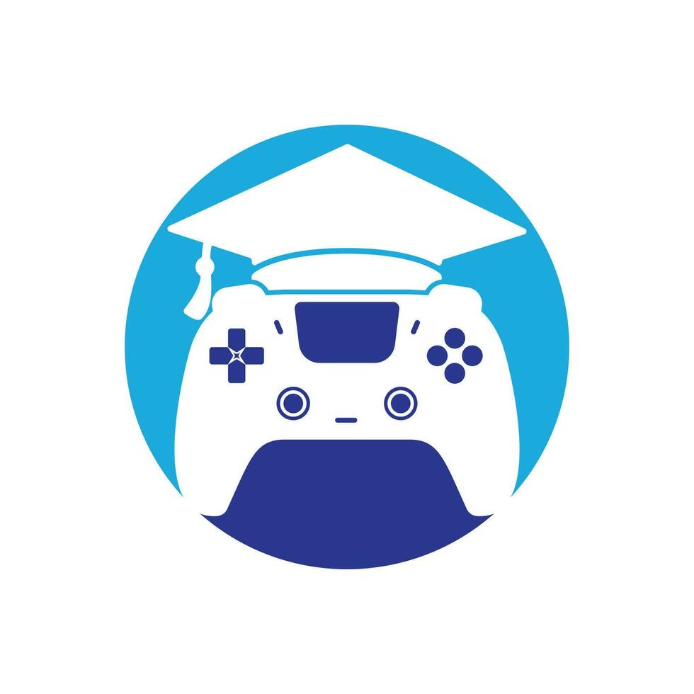 Game education vector logo design.