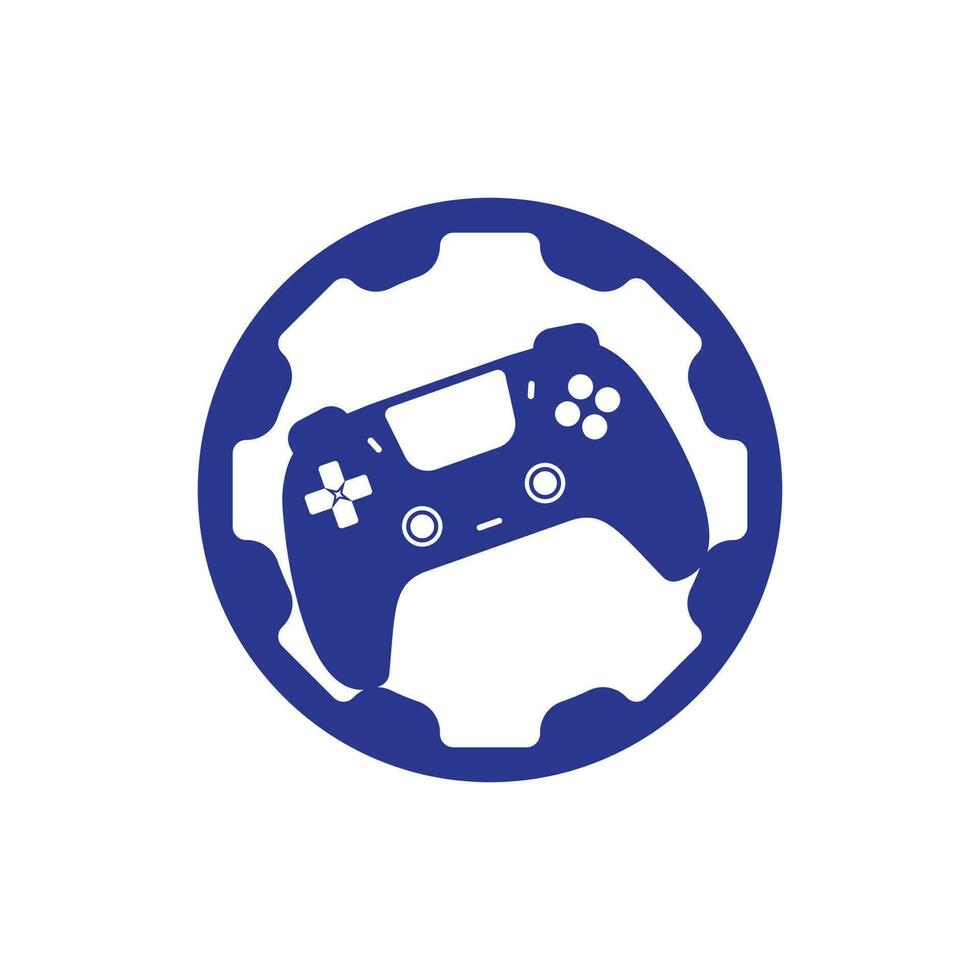 Game console repair vector logo design template.