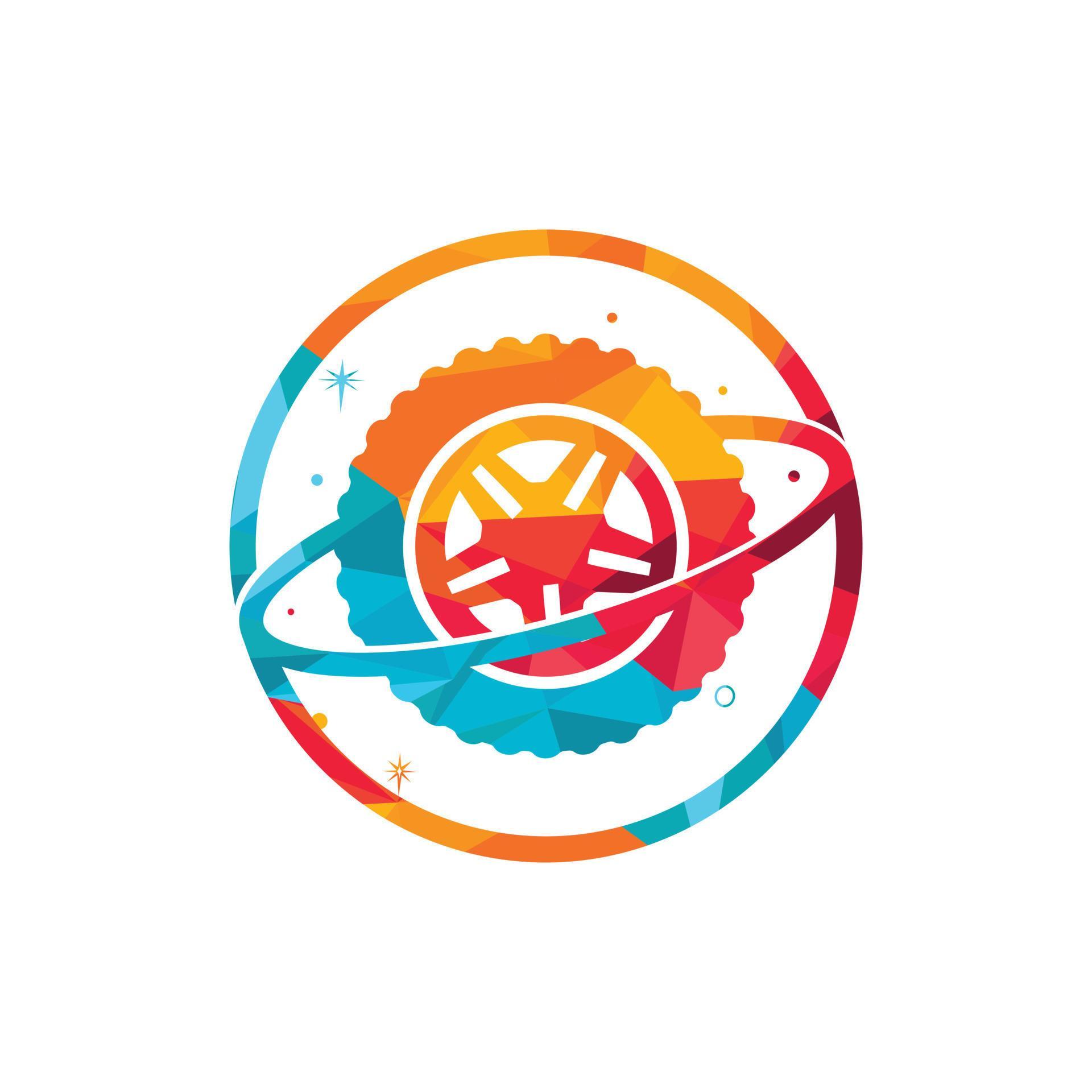 Tire world vector logo template. Vector wheel and logo combination. 10948923 Vector Art