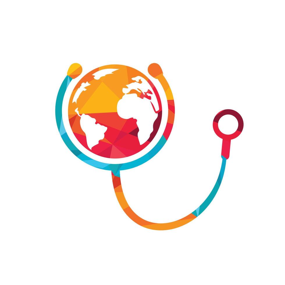 World care vector logo template.