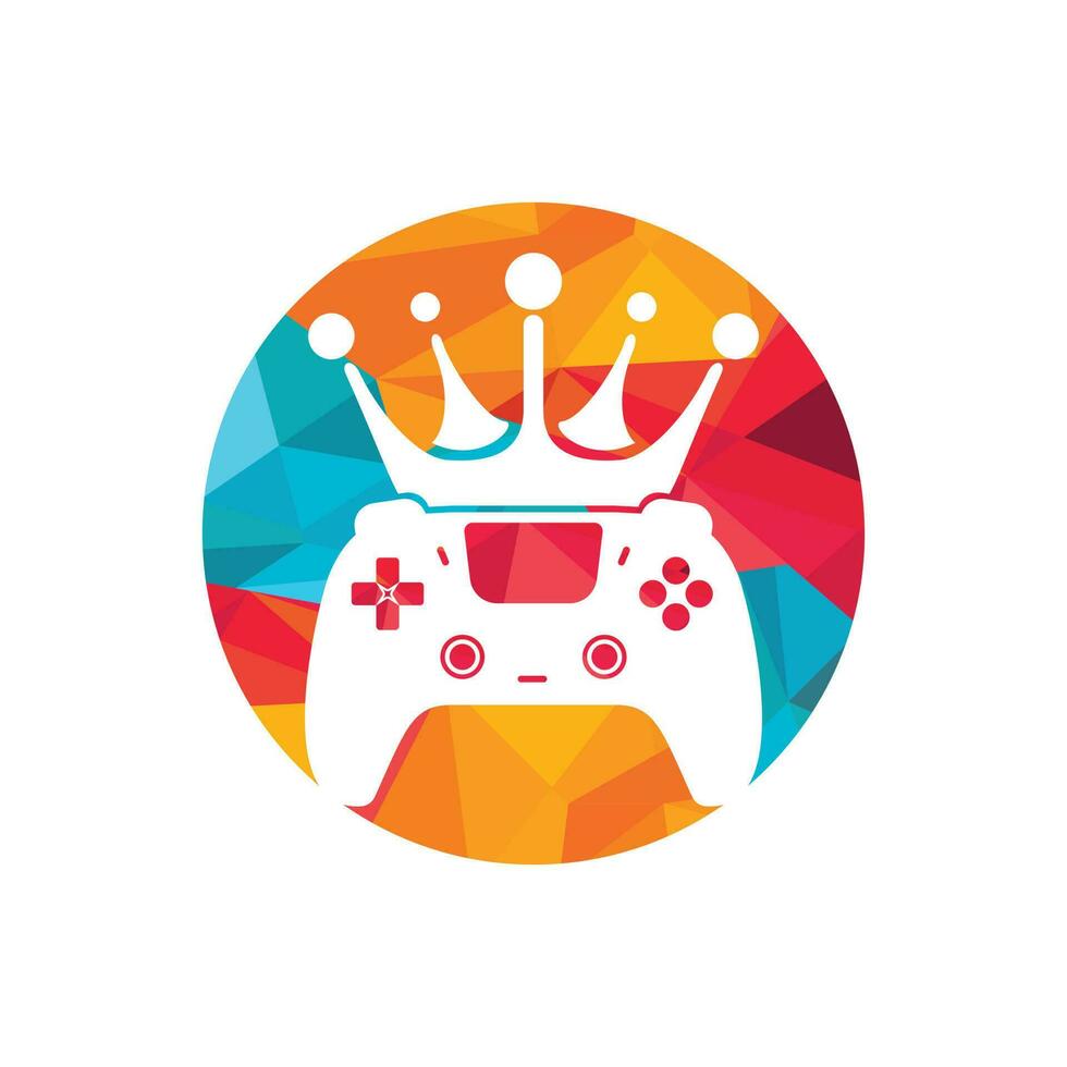 diseño del logotipo vectorial del rey del juego. vector