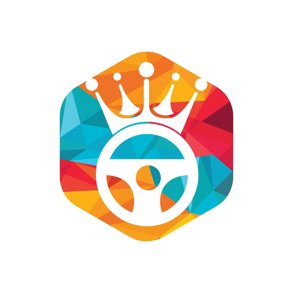 Drive king vector logo design.