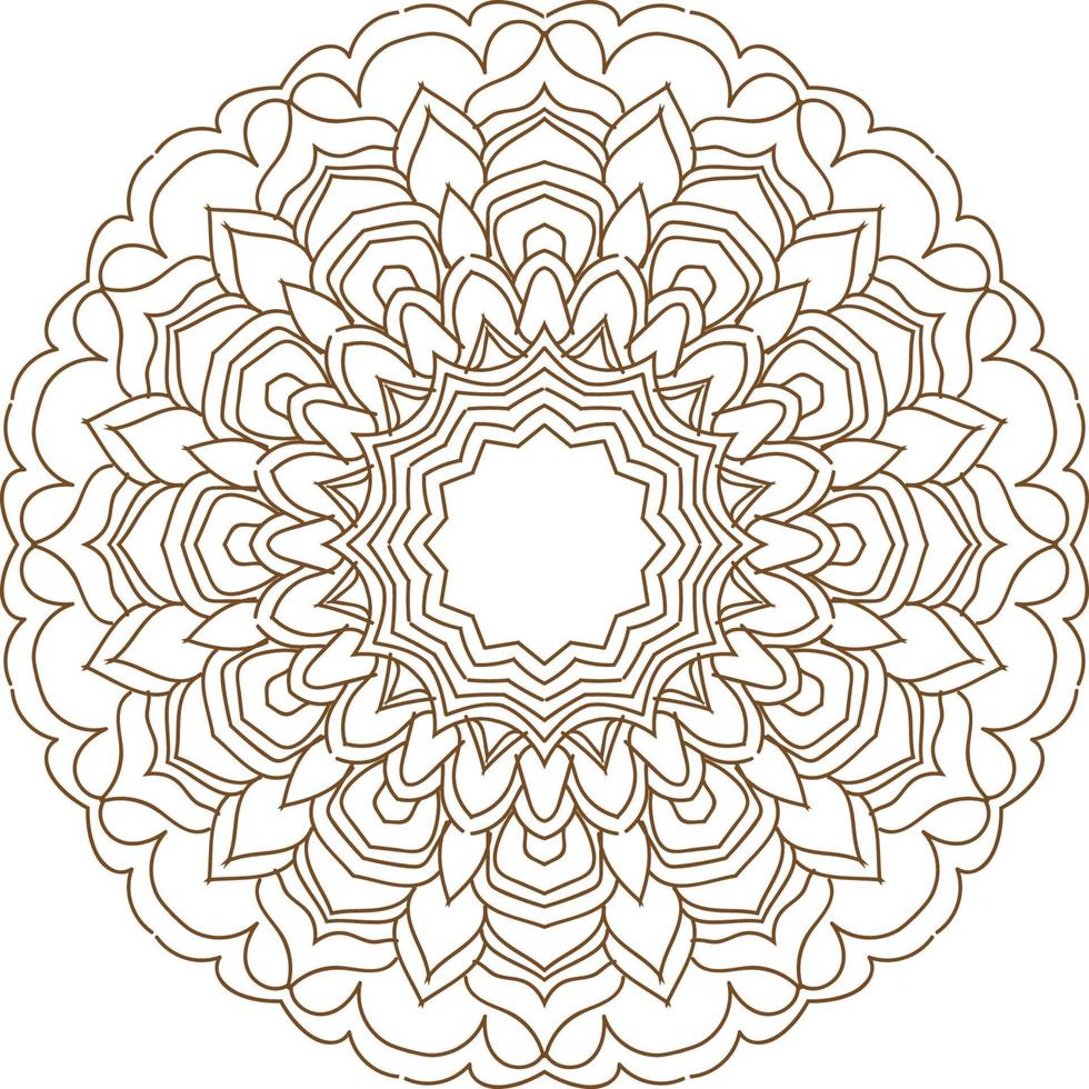 mandala, diseño de mandala único vector