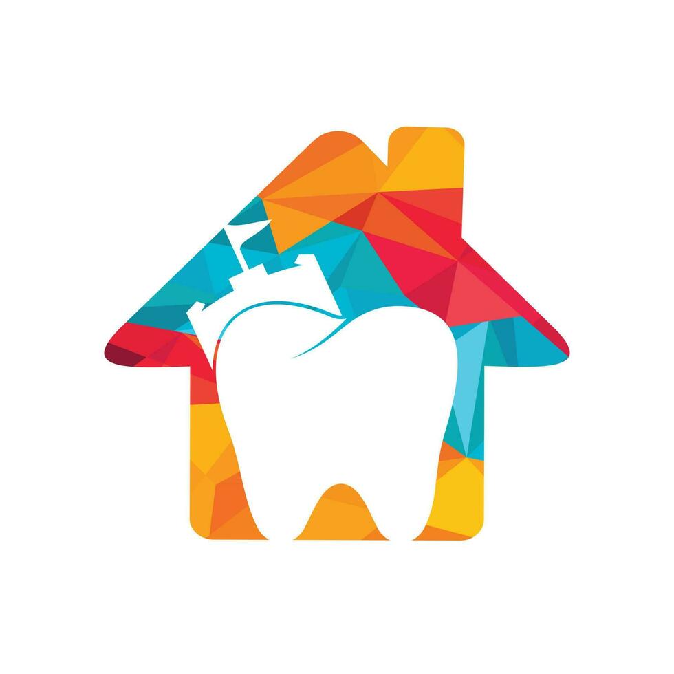 Dentist fort vector logo design.