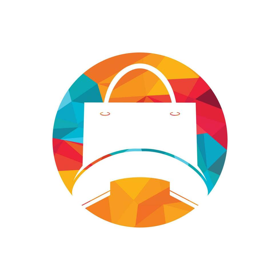Call store vector logo design template.