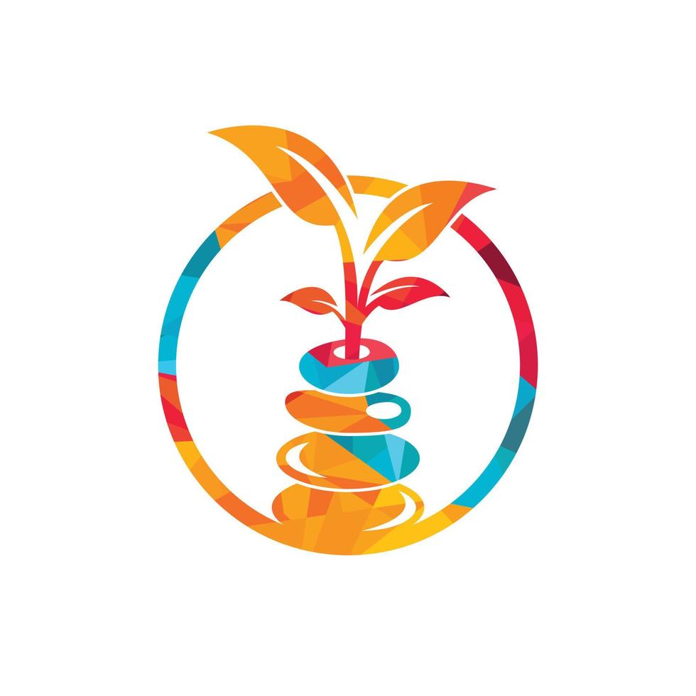 Spa and meditation vector logo design. Zen and wellness logo concept.