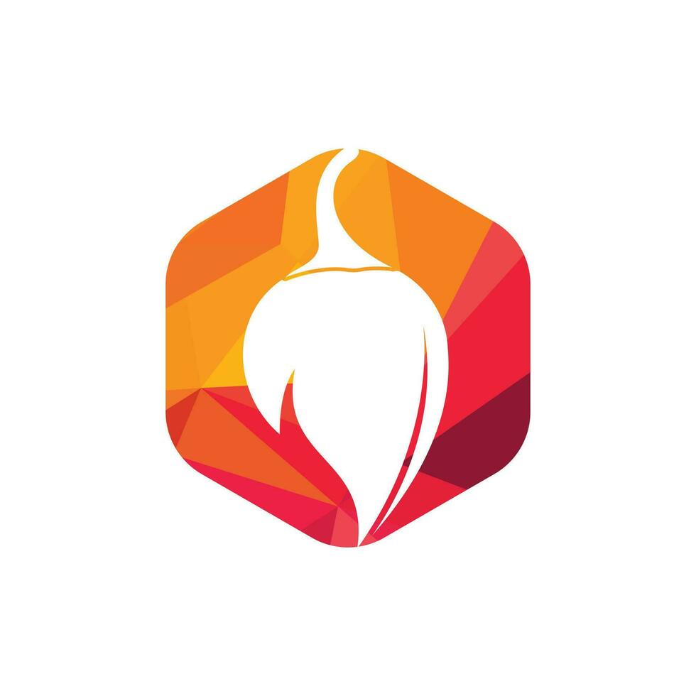 Inspiración en el diseño del logotipo del vector de comida caliente y picante de chile. Plantilla de logotipo de vector de icono de chile.