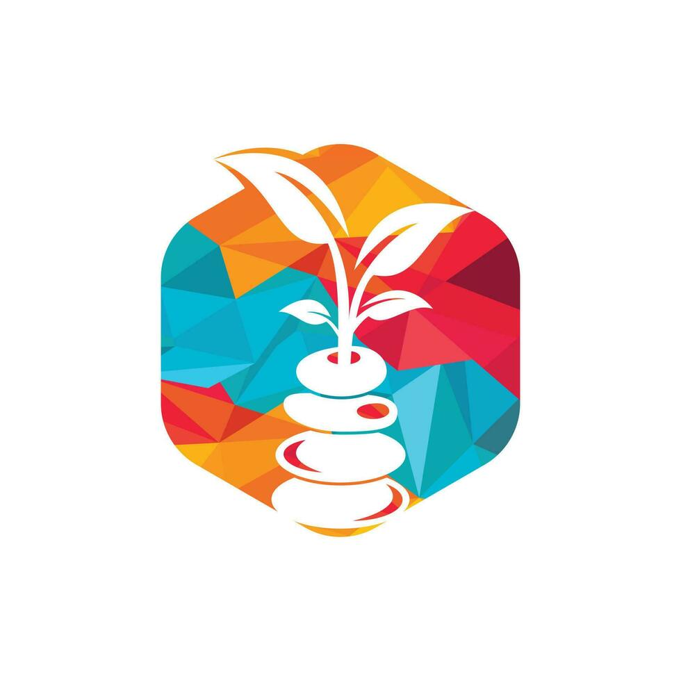 Spa and meditation vector logo design. Zen and wellness logo concept.