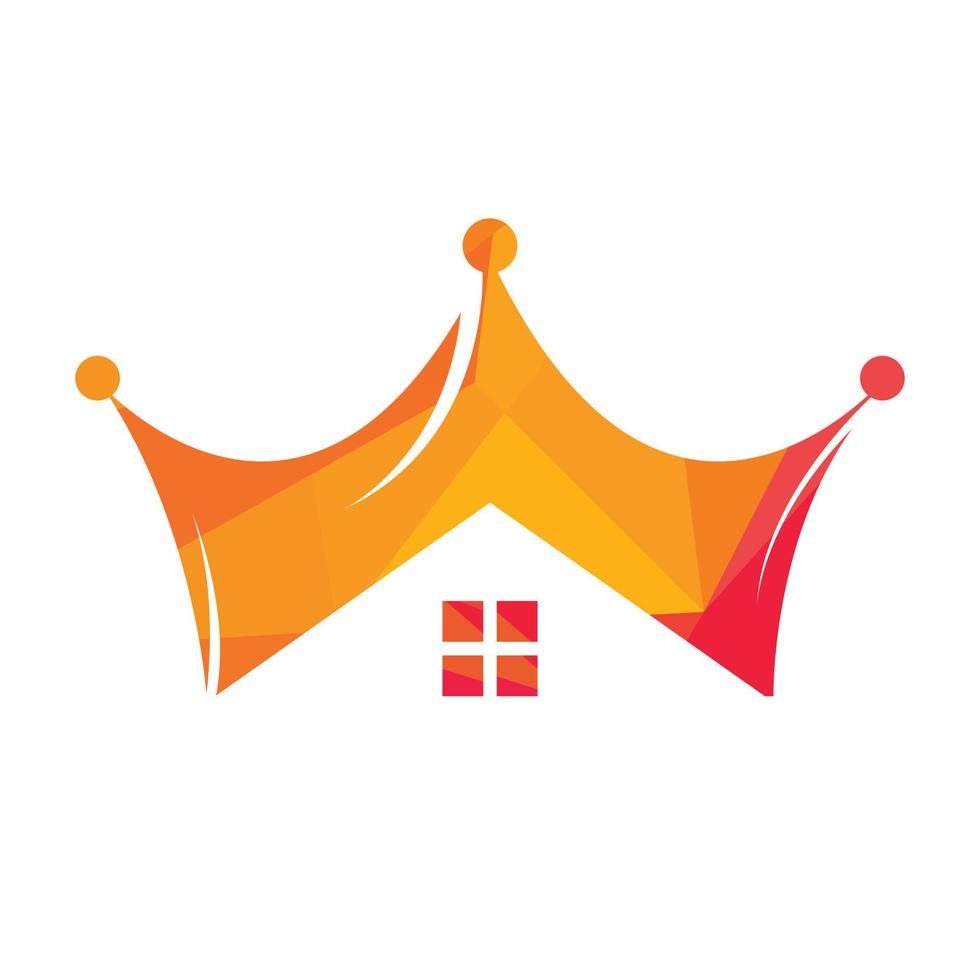 Home king vector logo design.