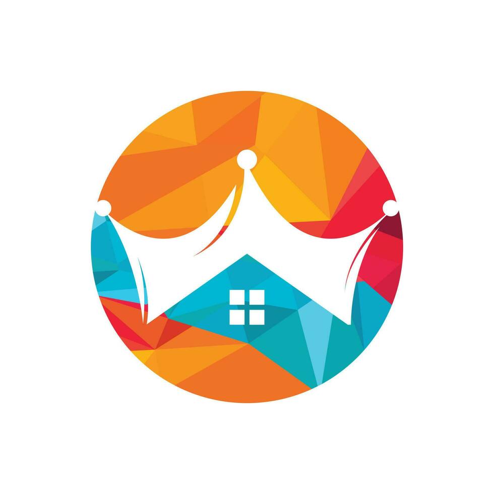 Home king vector logo design