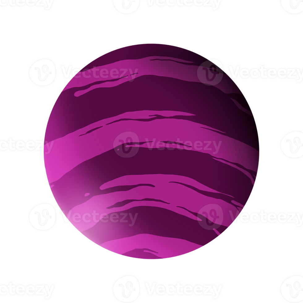 ilustración de los planetas del sistema solar png