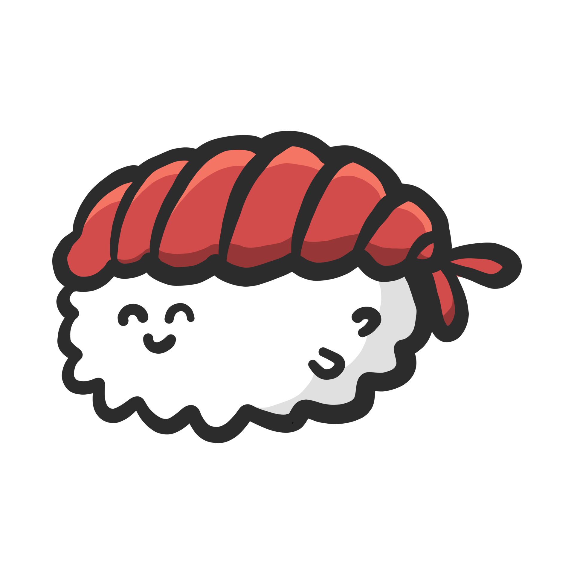 Free lindo personaje de comida. comida japonesa tradicional de sushi  divertido en dibujos animados. ilustración kawaii para emoticono, símbolo,  icono, etc. 10949873 PNG with Transparent Background