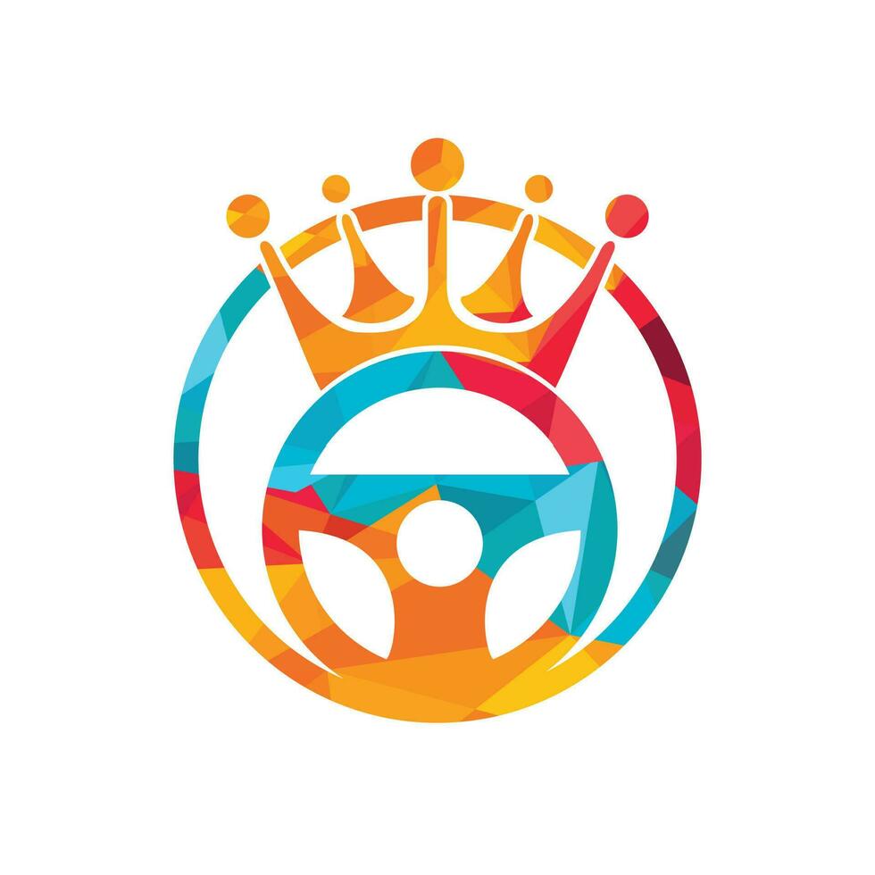 diseño del logotipo del vector del rey de la unidad.