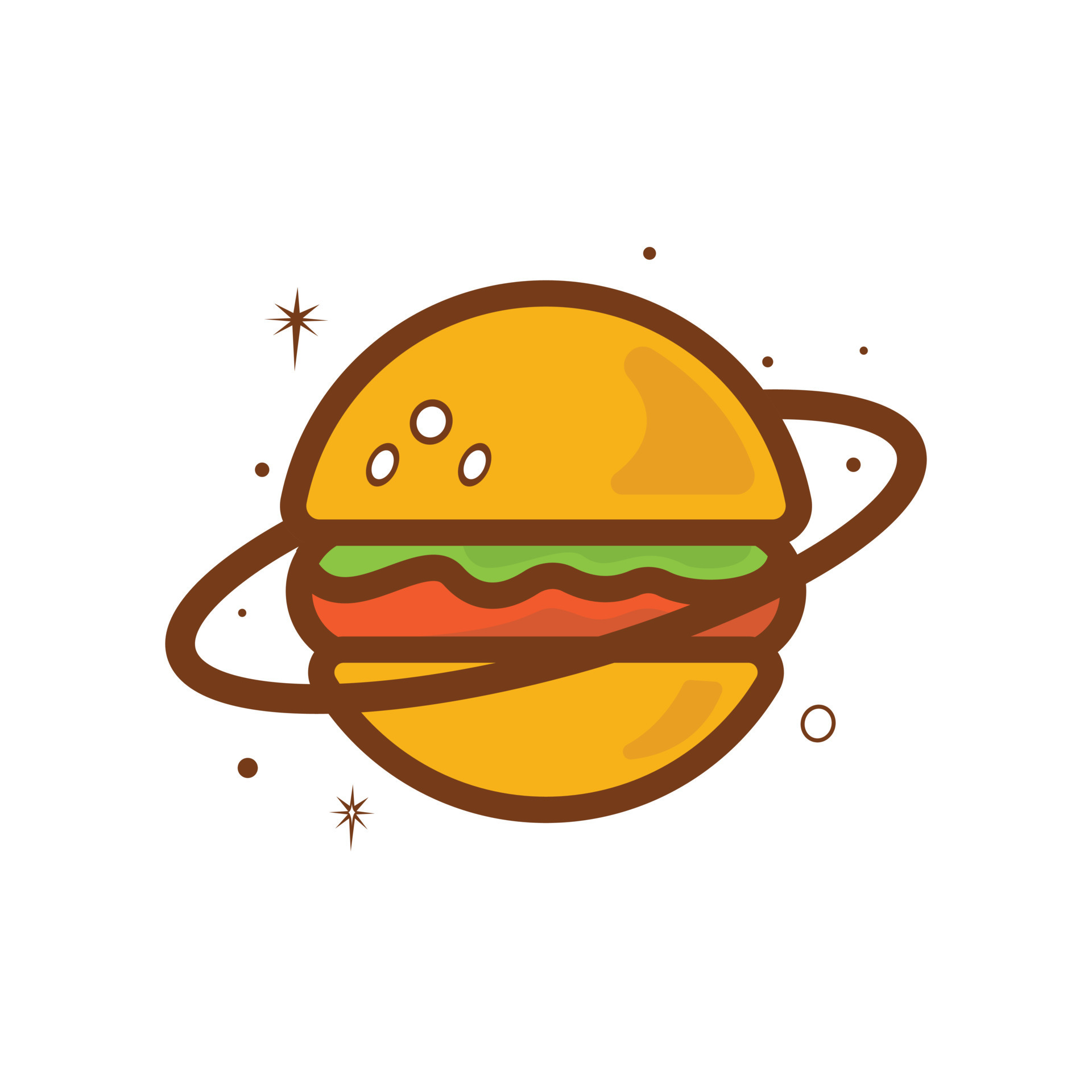 Burger vector logo design. Food cafe and restaurant logo concept. 10949977 Vector Art at